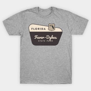Faver-Dykes State Park Florida Welcome Sign T-Shirt